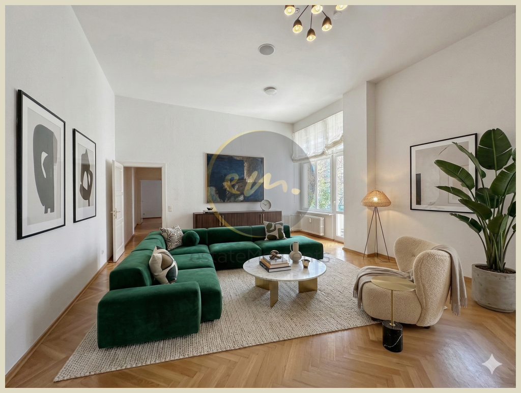 Berlin - Ruhig gelegen, sonniger Balkon, zentrale Lage - Altbauwohnung mit 3,9 m hohen Decken...